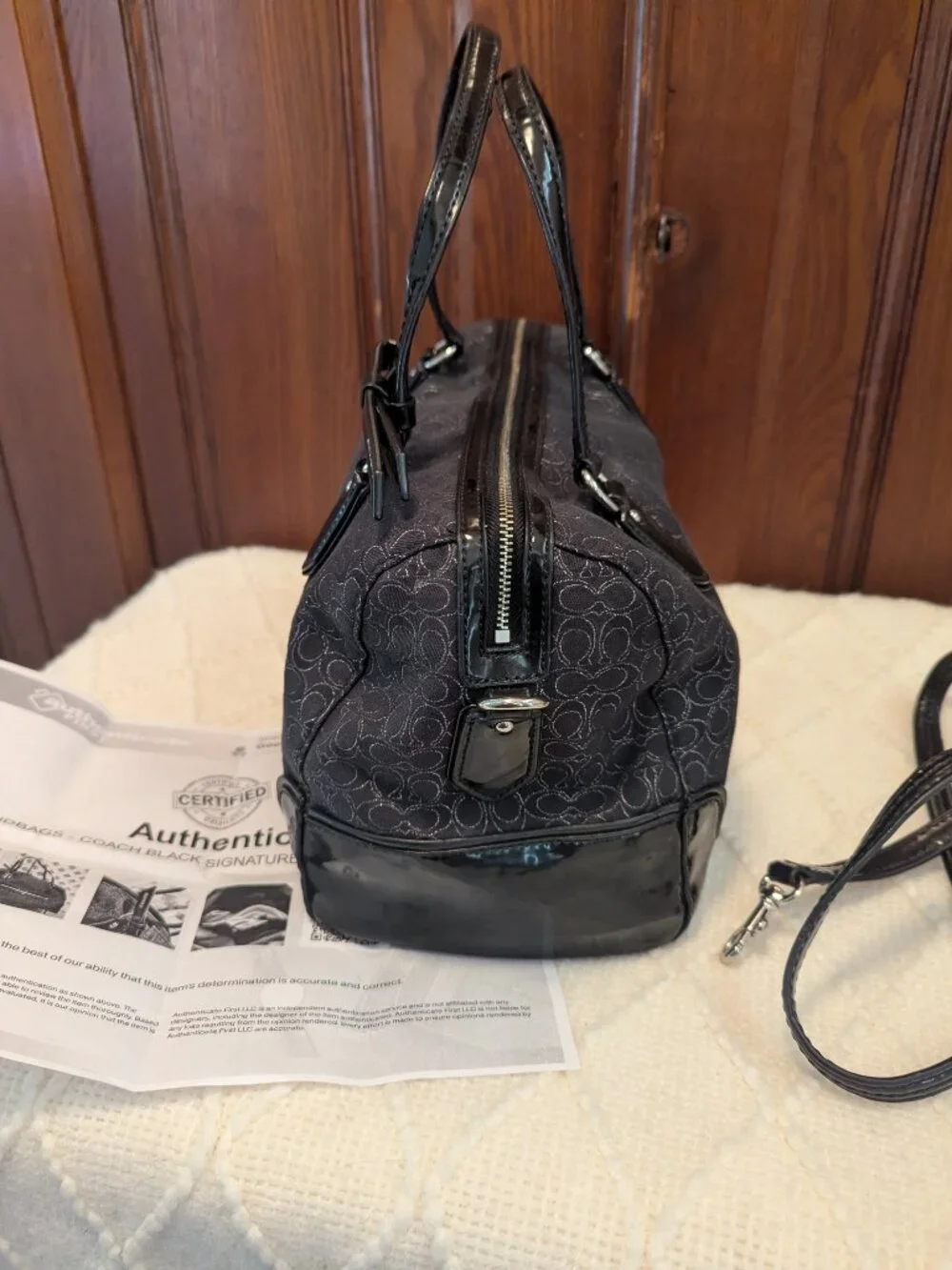 Coach East West Poppy Signature Satchel #26426